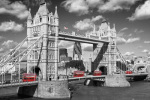 London - Tower Bridge Buses art print