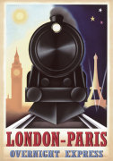 London-Paris Overnight Express giclee art print
