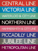 London Underground (Stations) art print