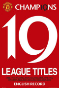 Manchester United - 19 Titles art print