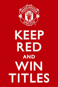 Manchester United - Keep Red art print