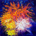 Mixed Blooms and Irises art print