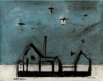 Night landscape art print