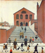 Old Church and Steps art print