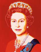 Reigning Queens: Queen Elizabeth II of the United Kingdom, 1985 (light outline) giclee art print