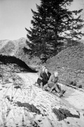 Sledging, Lake District 1946 giclee art print