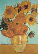 Sunflowers on Blue, 1888 giclee art print