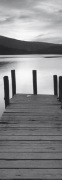 Sunset with Wooden Jetty, Derwentwater art print