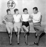 TV Toppers rehearse, 1953 giclee art print