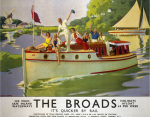 The Broads - It's Quicker by Rail art print
