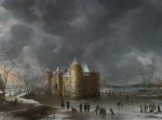 The Castle of Muiden in Winter giclee art print