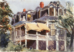 The Mansard Roof, 1923 art print