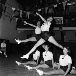 Tiller Girls rehearse, 1953 giclee art print