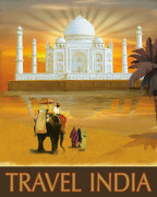 Travel India giclee art print
