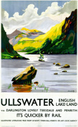 Ullswater - English Lake-Land via Darlington art print