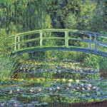 Water Lily Pond, 1899 (blue) giclee art print