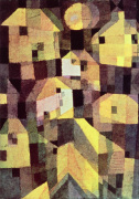 Abstract Composition of Houses giclee art print