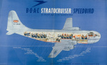 BOAC Stratocruiser, 1950 giclee art print