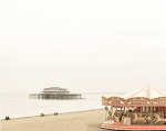 Brighton Carousel giclee art print