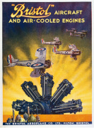 Bristol - Aircraft and Air-Cooled Engines art print