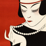 Cecla Pearls (detail) giclee art print