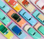 Colourful Cars II giclee art print