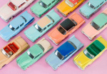 Colourful Cars giclee art print