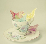 Cup of Butterflies art print