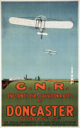 Englands First Aviation Races - Doncaster 1909 art print