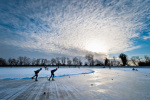 Fen Skating Cambridgeshire 2010 giclee art print