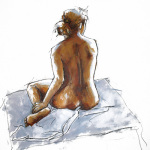 Figure, Serenity giclee art print