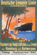 German Levante Line, Hamburg 1907 giclee art print
