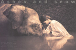 Girl with Elephant art print