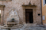 Hotel de Ville fountain, Grasse, Provence, France giclee art print