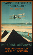 Imperial Airways - Cairo-Baghdad-Karachi art print