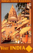 Indian State Railways - Benares art print