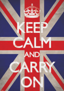 Keep Calm and Carry On - Union Jack art print