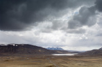 Lake on the road 52 to Thingvellir National Park, Iceland giclee art print