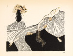 Les quatre bouquets giclee art print