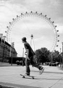 London Eye skater giclee art print