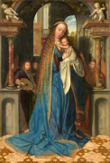 Madonna standing with the Child and angels giclee art print