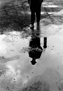 Man walking in rain c.1961 giclee art print