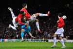 Manchester United versus Barcelona 2008 giclee art print