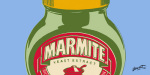 Marmite - Blue (detail) giclee art print