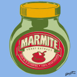 Marmite - Blue giclee art print