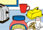 Marmite - Kitchen Scene 2 giclee art print