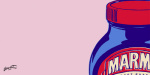 Marmite - Pink (detail) giclee art print