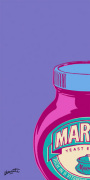 Marmite - Purple (detail) giclee art print