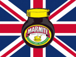 Marmite - Union Jack (Red, White & Blue) giclee art print