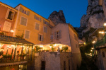 Moustiers-Sainte-Marie at dusk, Provence, France giclee art print